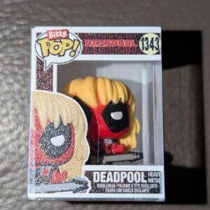 🐲3 FOR $9🦄 Funko Bitty POP #1343 Marvel Deadpool Heavy Metal Mini Figure Small